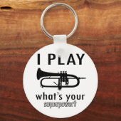 Porte-clés I play the trumpet (Recto)