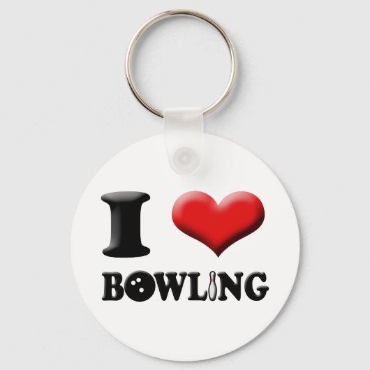 Porte-clés I Porte - clé Heart Bowling (Recto)