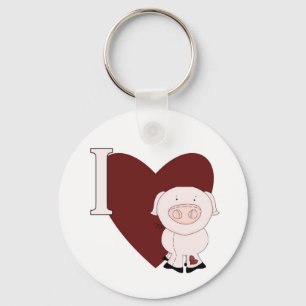Porte-clés I porte - clés de Piggies de coeur