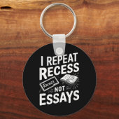 Porte-clés I Repeat Recess Recess Not Essays (Recto)