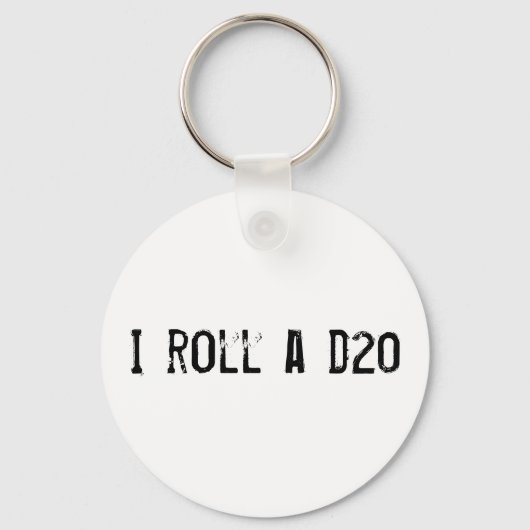 Porte-clés I roll a d20 - keychain (Recto)