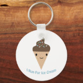 Porte-clés I run for Ice Cream (Recto)