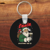 Porte-clés I Saw Santa Splitting The G Christmas  (Recto)