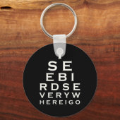 Porte-clés I See Birds Eyechart (Recto)