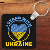 PORTE-CLÉS I STAND WITH UKRAINE - SUPPORT (Verso)