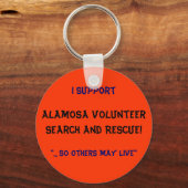 Porte-clés I Support, Alamosa VolunteerRechercher et Secourir (Recto)