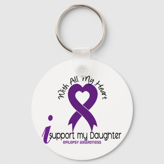 Porte-clés I Support My Daughter Epilepsy (Recto)