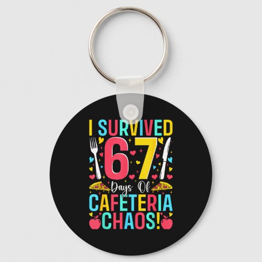 Porte-clés I Survived 67 Days Of Cafeteria Chaos Lunch Lady S (Recto)