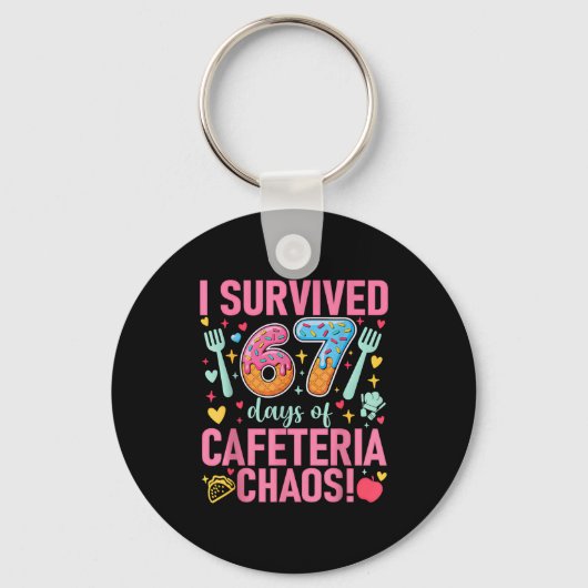 Porte-clés I Survived 67 Days Of Cafeteria Chaos Lunch Lady S (Recto)