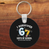 Porte-clés I Survived 67 Days Of School 3rd Grade Teacher (Recto)