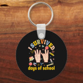Porte-clés I Survived 67 Days Of School American Sign Languag (Recto)