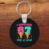 Porte-clés I Survived 67 Days Of School Funny 67 Teachers Stu (Recto)