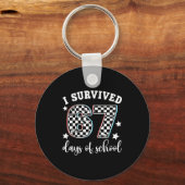 Porte-clés I Survived 67 Days Of School Funny 67 Teachers Stu (Recto)