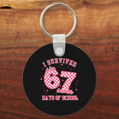 Porte-clés I Survived 67 Days Of School Funny 67 Teachers Stu (Recto)