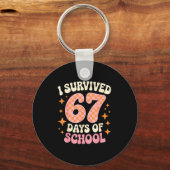 Porte-clés I Survived 67 Days Of School Funny 67 Teachers Stu (Recto)