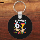 Porte-clés I Survived 67 Days Of School Funny 6 7 Meme Teache (Recto)