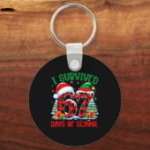 Porte-clés I Survived 67 Days Of School Funny Christmas Six S (Recto)