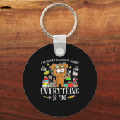 Porte-clés I Survived 67 Days Of School Funny Dog Lover Scien (Recto)