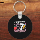 Porte-clés I Survived 67 Days Of School Funny Meme Student Te (Recto)