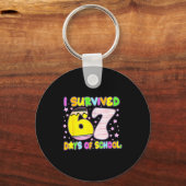Porte-clés I Survived 67 Days Of School Funny Meme Teacher St (Recto)