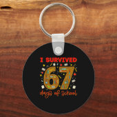 Porte-clés I Survived 67 Days Of School Funny Meme Teacher St (Recto)