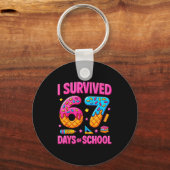 Porte-clés I Survived 67 Days Of School Funny Meme Teachers S (Recto)