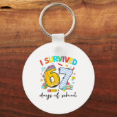 Porte-clés I Survived 67 Days Of School Funny Teacher Student (Recto)