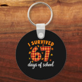 Porte-clés I Survived 67 Days Of School Funny Teacher Thanksg (Recto)