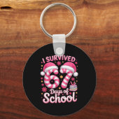 Porte-clés I Survived 67 Days Of School - Funny Teachers Stud (Recto)