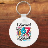 Porte-clés I Survived 67 Days Of School - Funny Teachers Stud (Recto)