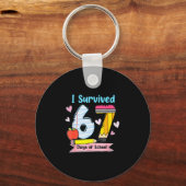 Porte-clés I Survived 67 Days Of School, Funny Teachers Stude (Recto)
