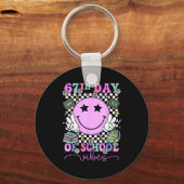Porte-clés I Survived 67 Days Of School Smile Face Six Seven (Recto)