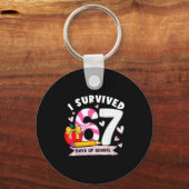 Porte-clés I Survived 67 Days Of School Student Humor Design (Recto)