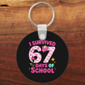 Porte-clés I Survived 67 Days Of School Students Teachers Cut (Recto)