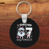 Porte-clés I Survived 67 Days Of School Teacher Student Leopa (Recto)