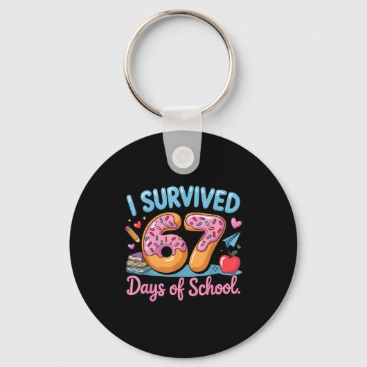 Porte-clés I Survived 67 Days Of School - Teachers Students D (Recto)