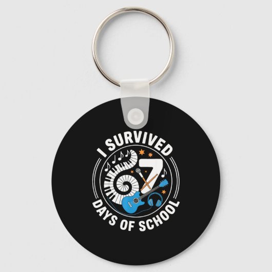 Porte-clés I Survived 67 Days Of School - Teachers Students M (Recto)