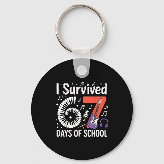 Porte-clés I Survived 67 Days Of School - Teachers Students M (Recto)