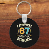 Porte-clés I Survived 67 Days Of School Teachers Students Mem (Recto)