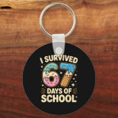 Porte-clés I Survived 67 Days Of School With A Funny Ice Crea (Recto)