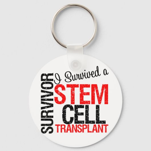 Porte-clés I Survived a Stem Cell Transplant (rouge) (Recto)