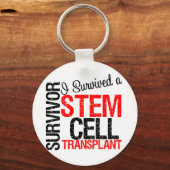 Porte-clés I Survived a Stem Cell Transplant (rouge) (Recto)