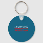 Porte-clés I Survived My First Coffee Without Sugar Funny Quo (Recto)