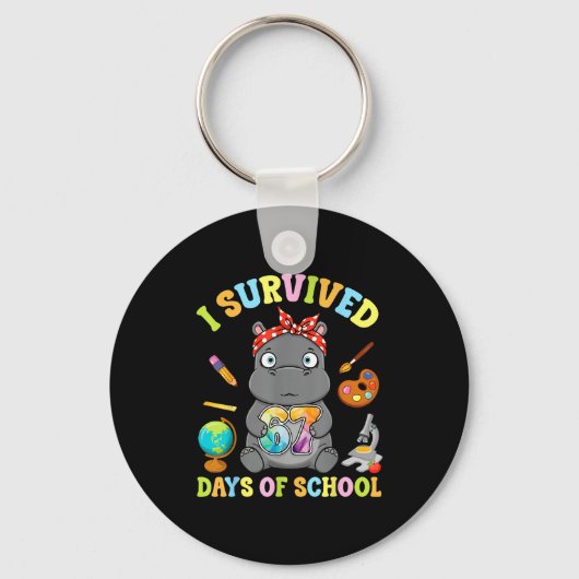 Porte-clés I Survived Six Seven Days Of School Cute Hip Stude (Recto)