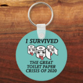 Porte-clés I Survived The Great Toilet Paper Crisis of 2020 (Recto)