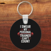 Porte-clés I Swear My Trainer Can't Count Gym (Recto)
