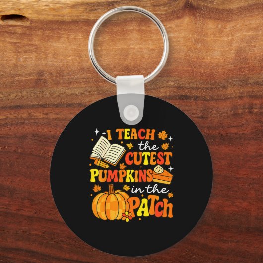 Porte-clés I Teach The Coolest Pumpkins In The Patch Teacher  (Recto)