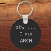 Porte-clés I use Arch Linux Computer (Recto)