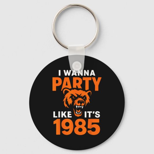 Porte-clés I W Party Like It’s 1985 Roaring Bear (Recto)