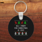 Porte-clés I Want 2020 All Done Ugly Christmas Sweater 2020 F (Recto)